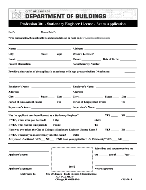 chicago stationary engineer renewal form